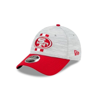 San Francisco 49ers Gorra | New Era Official NFL Training Stretch Snap 9forty Adjustable Cap Mexico - Rojos